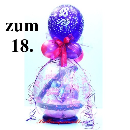 Endlich 18: Gästebuch Zum 18.Geburtstag Folienballons Mädchen