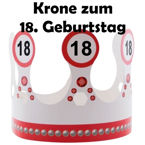 Krone Zum 18 Geburtstag Verkehrsschilder 18 Festdekoration Zum