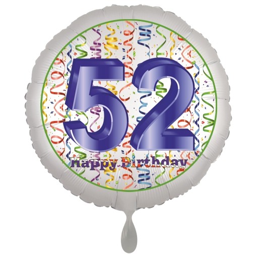 Druck Geschenk Urkunde Zum 52 Geburtstag Personliche