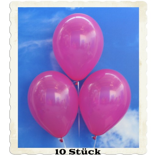 10 Luftballons 'Alles Gute Zur Jugendweihe' – Fuchsia & Weiß, Ca. 30 Cm, Mit Helium Geeignet