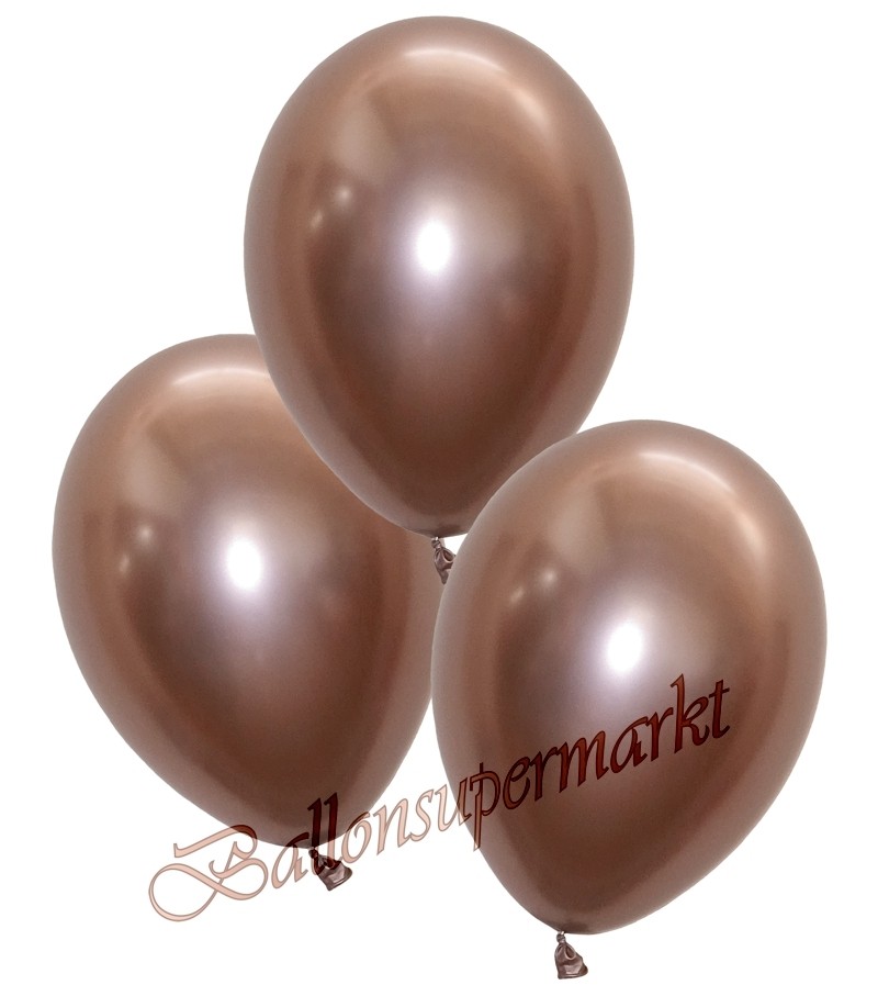 100 Luftballons In Rosegold – Für Helium Oder Luft, Metallic-Look, Perfekt Für Hochzeit & Party