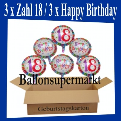 8 Luftballons Zahl 3 Geburtstag Bunt Gunstig Kaufen Ebay
