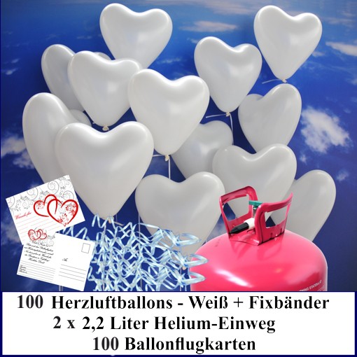 Latex-Luftballons Ø 30cm 10 Stk Tauben  weiß Hochzeit Ballons 