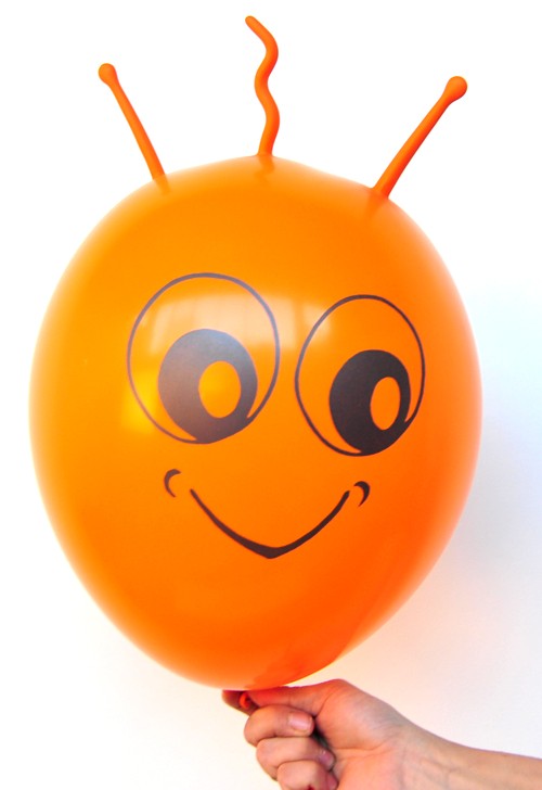 Toyland® Blippi Luftballons 2er-Pack – 29 Zoll Figurenballon & 18 Zoll Rundballon, Mit Automatischem Ventil