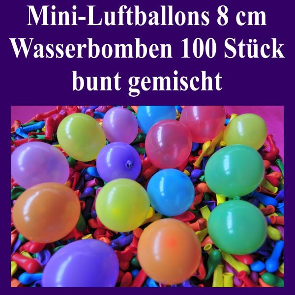 Spielspass 100 Stück Wasserbomben buntgemischt 