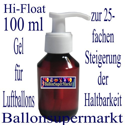 Hi-Float 100 ml, Gel zur Steigerung der Haltbarkeit von Luftballons