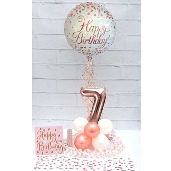 Rose Gold Folie Ballon Set Helium Konfetti Geburtstag Hochzeit Party Liebe Deko 