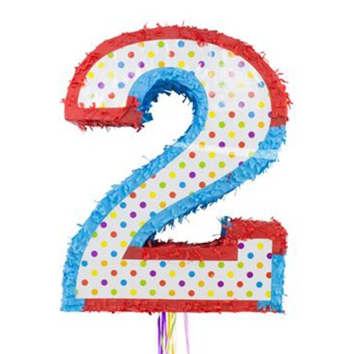NEU Pinata Zahl 2 --- Kindergeburtstag Restposten Geschäftsaufgabe 