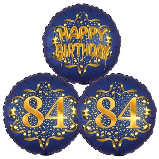 Boum 10 Septembre 2021. Satin-ballon-bouquet-zahl-84-happy-birthday-marineblau