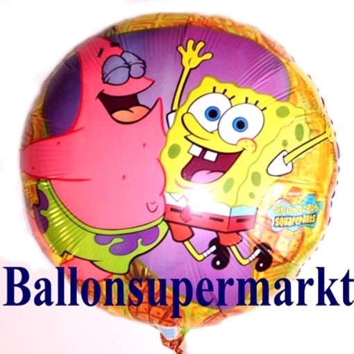 Folienballon SpongeBob Schwammkopf Heliumballon Luftballon Kindergeburtstag