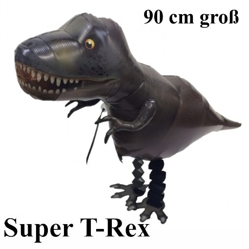 Airwalker Dinosaurier Super T Rex, Folienballon mit Ballongas