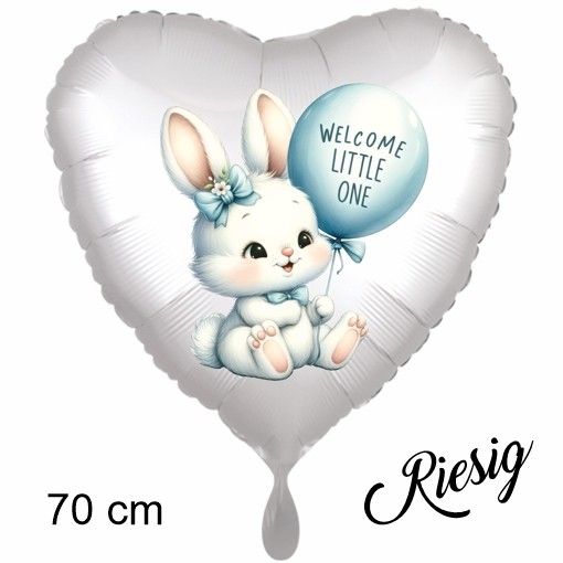 WedDecor Folienballons 'Baby Shower' – 5 Stück, 36 Cm, Rosa/blau, Für Babyparty & Taufe, Inkl. Aufhängeschnur