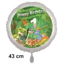 Dinosaurier-Luftballon zum 1. Geburtstag, 43 cm
