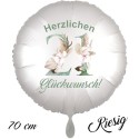 Herzlichen Glückwunsch Boho. Großer Luftballon zum 21. Geburtstag mit Helium-Ballongas
