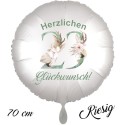 Herzlichen Glückwunsch Boho. Großer Luftballon zum 23. Geburtstag mit Helium-Ballongas