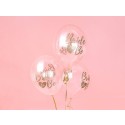  Luftballons Bride to Be, transparent bedruckt in Gold, 6 Stück