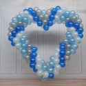 Herz aus Mini-Luftballons  zur Hochzeit