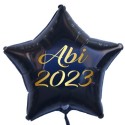 Abi 2023, Luftballon mit Helium-Ballongas, Sternballon, schwarz
