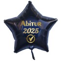 Abi 2025, Luftballon, Sternballon aus Folie, schwarz