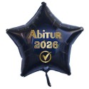 Abi 2026, Luftballon mit Helium-Ballongas, Sternballon, schwarz