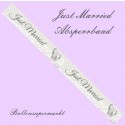 Absperrband, Dekoband, Just Married, Ringe, Dekoration Hochzeit