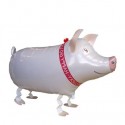 Schweinchen, Airwalker Luftballon aus Folie ohne Helium