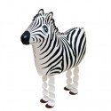 Zebra, Airwalker Luftballon aus Folie