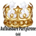 Aufblasbare Partykrone, Gold zu Hen Party, Junggesellinnenabschied