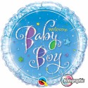 Luftballon zu Geburt, Taufe, Babyparty, Welcome Baby Boy