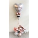 Luftballon-Deko-Bouquet Herzlichen Glückwunsch