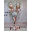 Ballon-Bouquet mit Bubbles Ballon und Tischdeko