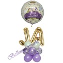 Ballondekoration zur Hochzeit, Just Married Congratulations - Ja