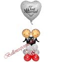 Ballondekoration zur Gay Hochzeit, Just Married Männer Hochzeitspaar