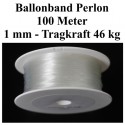 Ballonband, Perlonschnur, Rolle 100 Meter