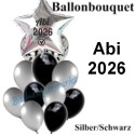 Abi 2026 Luftballon-Bouquet, 12 Ballons zur Abifeier