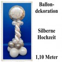 Silberne Hochzeit Dekoration, Ballondekoration 2, Silberne 25