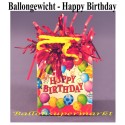 Ballongewicht, Halter für Luftballons mit Helium, Geschenktüte, Geburtstag, Happy Birthday Balloons