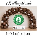 Ballongirlande, Luftballons Chocolate-White