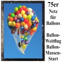 Ballon-Netz, Netz für 75 Luftballons zu Ballon-Massenstart und Ballonflug-Wettbewerb