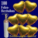 Golden Hearts Maxi-Set Folienballons