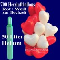 Hochzeit Herzballons steigen lassen / Mega-Set 1A