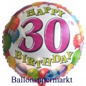 Happy Birthday "30" (ohne Helium)