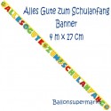 Buchstabengirlande, Alles Gute zum Schulanfang, Banner zur Einschulung