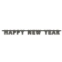 Silvester Dekoration, Letterbanner, Happy New Year, Elegant Wishes