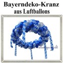 Bayrische Wochen Deko-Kranz aus Luftballons, Ballondekoration zum bayrischen Fest