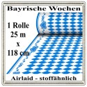 Bayrische Wochen Tischdecke, 25 Meter  x 118 cm, stoffähnlich, 1 Rolle