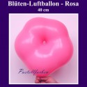 Blüten-Luftballon, Rosa, 40 cm