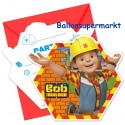 Bob der Baumeister, Einladungskarten zum Kindergeburtstag, 6 Stück