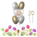 Bouquet aus Heliumballons zum 30. Geburtstag