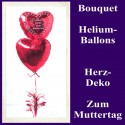 Alles Liebe zum Muttertag, Bouquet aus Heliumballons mit Dekoration, 03